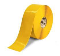 Roll of heavy-duty yellow floor marking tape for industrial environments.