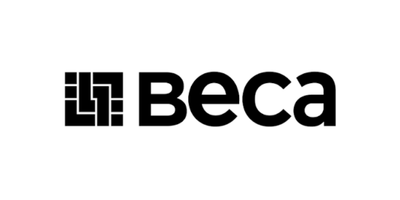 Black Beca logo with geometric square icon on a white background.